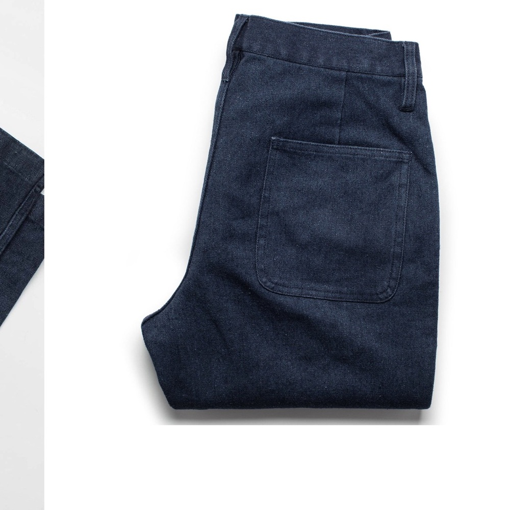 Taylor Stitch Navy Blue Men's Pants Boss Duck - Picture 2 of 4